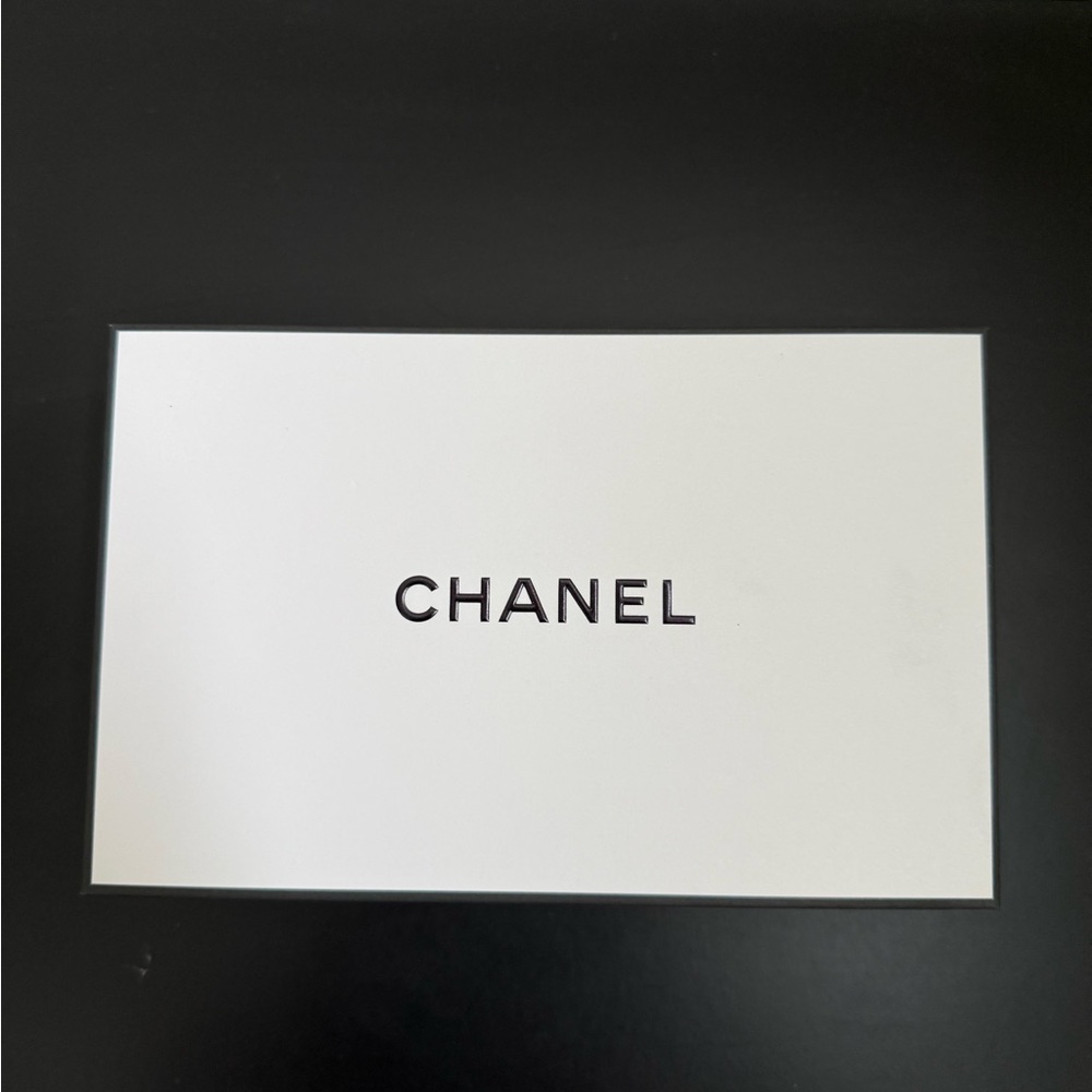 Chanel Box with a White and Black Gift Card